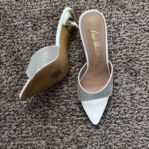 White sparkling shoes